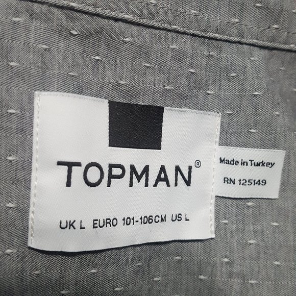 TOPMAN Men's Button Down Shirt - Picture 4 of 7